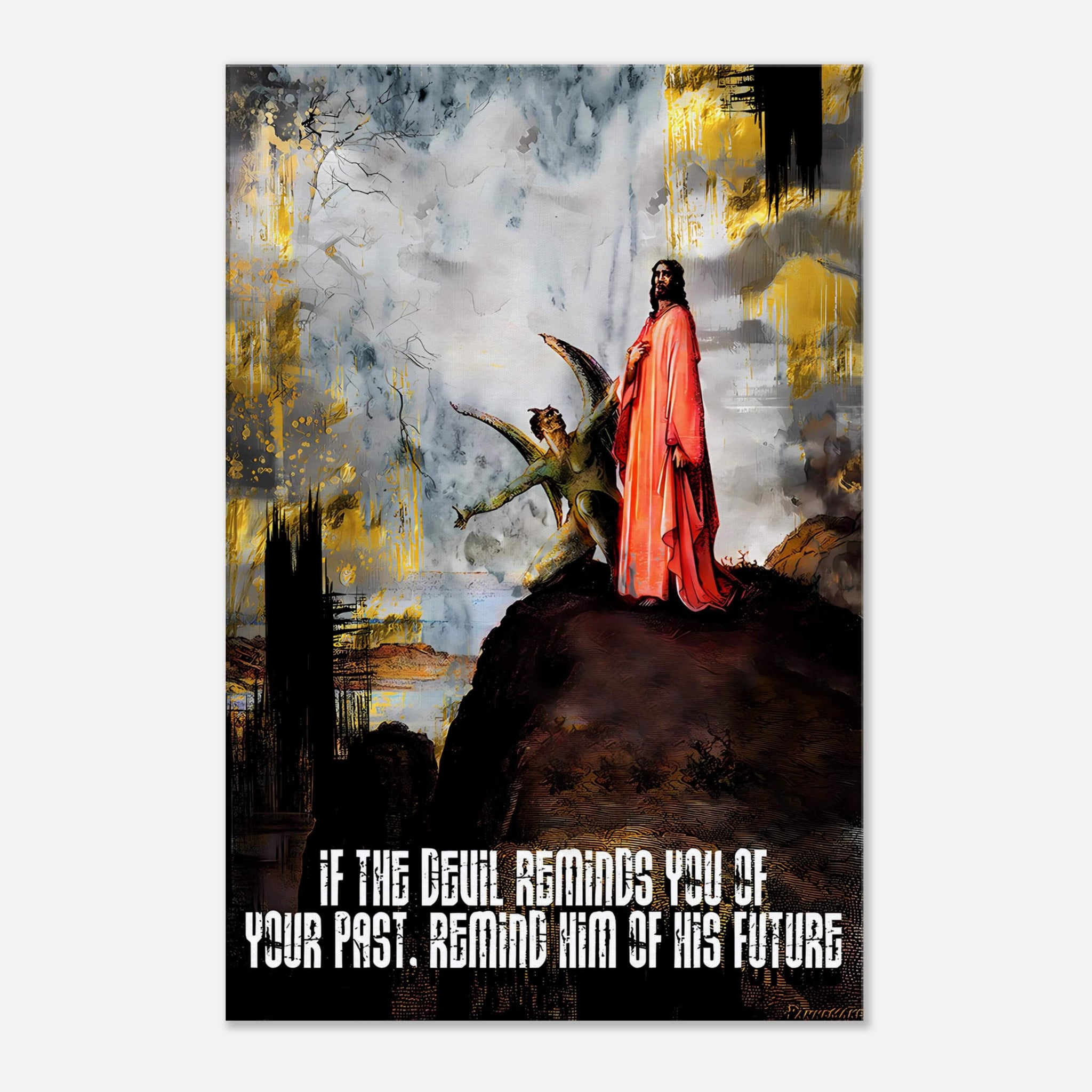 Christ Destroying Satan - Wall Art